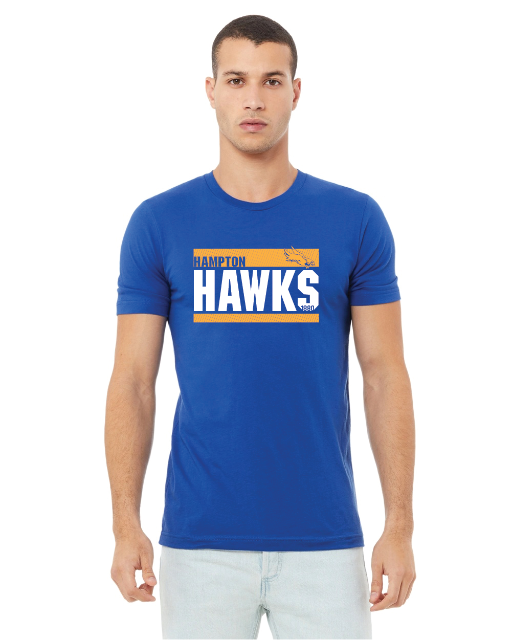 Unisex Bella Canvas tshirt Hawks three lines