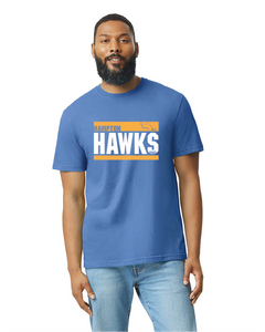 Gildan Softstyle tshirt Hawks three lines