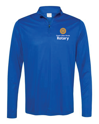 Quad Cities Rotary Quarter Zip Screenprinted