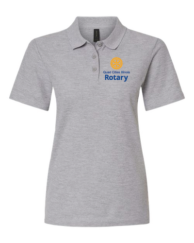 Quad City Rotary Polo Ladies Cut Embroidered