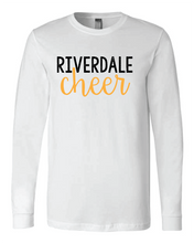 Load image into Gallery viewer, GLITTER Riverdale Rams Cheer Long sleeve Script