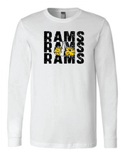 Load image into Gallery viewer, Rams Cheer Stacked Long sleeve