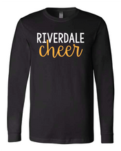 Load image into Gallery viewer, GLITTER Riverdale Rams Cheer Long sleeve Script