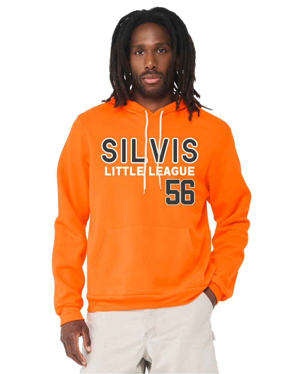 Silvis Little League 56 Hoodie Orange