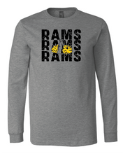 Load image into Gallery viewer, GLITTER Rams Cheer Stacked Long sleeve