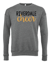 Load image into Gallery viewer, GLITTER Riverdale Rams Cheer Crewneck Script
