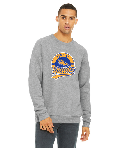 Bella Canvas Adult Crew Neck Hawks circle