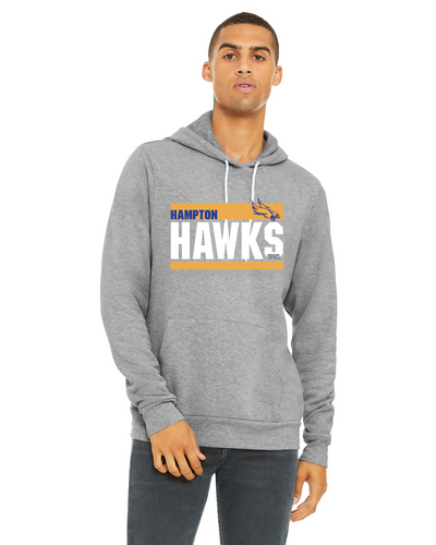 Bella Canvas Unisex Hoodie Hawks three lines