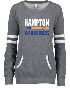 Enza Ladies Varsity Crewneck Hawks Athletics