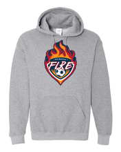 Load image into Gallery viewer, Fire Soccer Hoodie