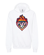 Load image into Gallery viewer, Fire Soccer Hoodie