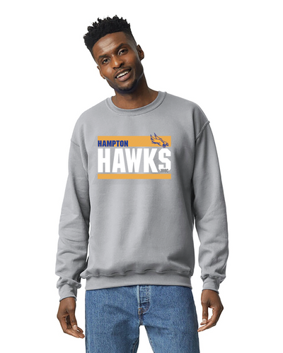 Gildan Crew Neck Hawks three lines