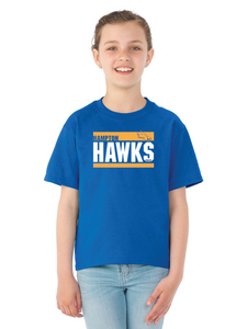 Jerzee Dry-Power Youth tshirt Hawks three lines