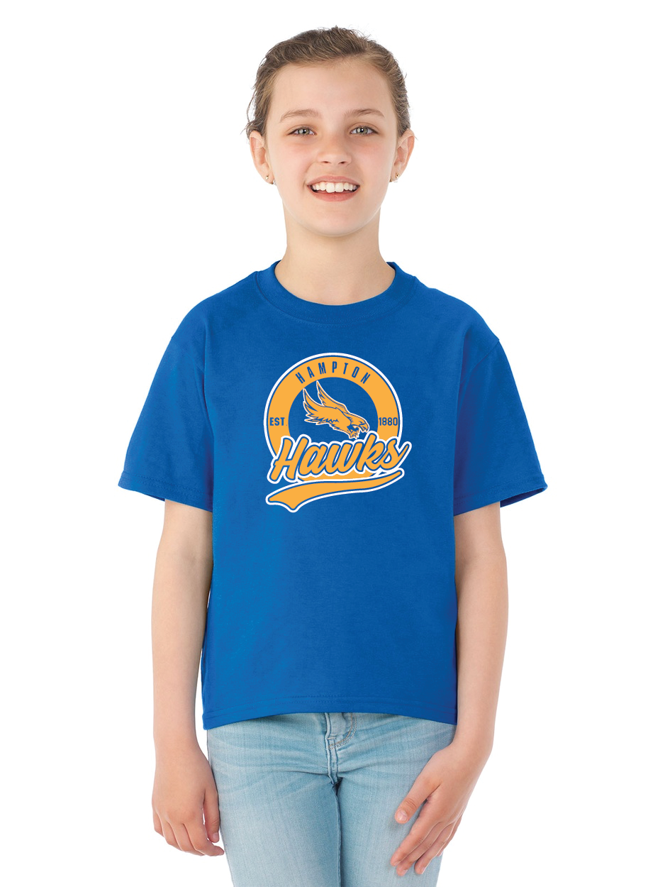 Jerzee Dry-Power Youth tshirt Hawks circle