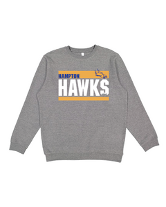 LAT Adult Crewneck Hawks three lines