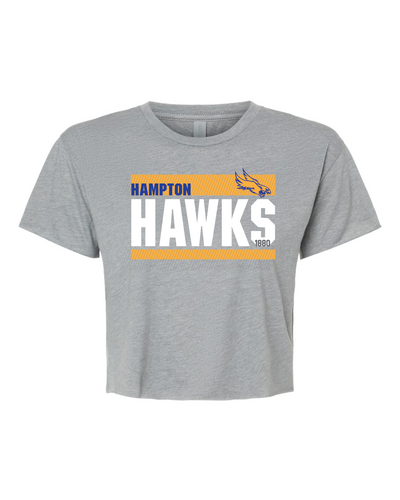 Next Level Womens Crop Top Hawks three lines