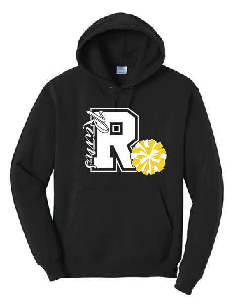 GLITTER Rams Cheer R Hoodie