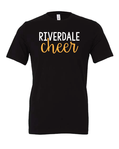 GLITTER Riverdale Rams Cheer t-shirt Script