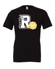Load image into Gallery viewer, GLITTER Rams Cheer R t-shirt