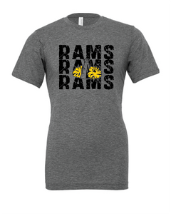 Rams Cheer Stacked t-shirt