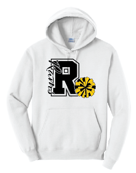 GLITTER Rams Cheer R High Quality Hoodie – Radqc
