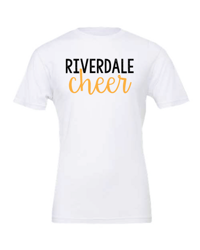 GLITTER Riverdale Rams Cheer t-shirt Script