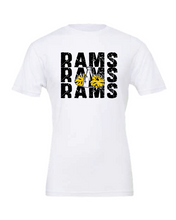 Load image into Gallery viewer, Rams Cheer Stacked t-shirt
