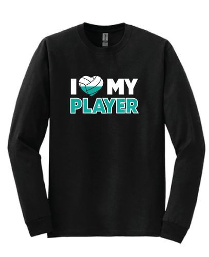 I Heart My Player Volleyball Longsleeve