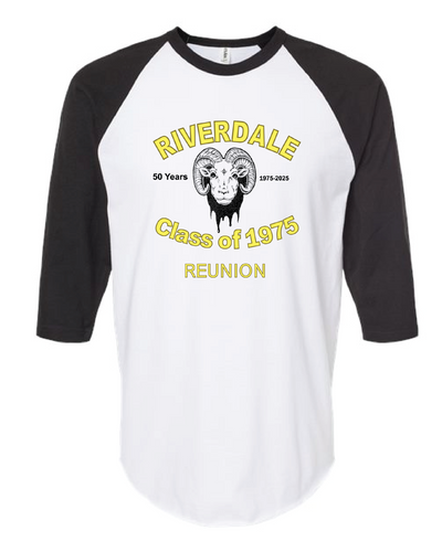 Riverdale 1975 3/4 Sleeve Baseball Tee