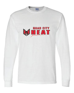 Quad City Heat - "Horizontal Logo" Long Sleeve T-Shirt