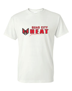 Quad City Heat - "Horizontal Logo" Short Sleeve T-Shirt