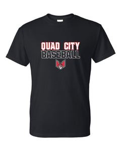 Quad City Heat - "Stacked Logo" Short Sleeve T-Shirt