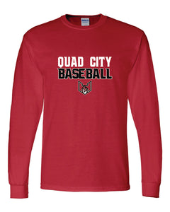 Quad City Heat - "Stacked Logo" Long Sleeve T-Shirt