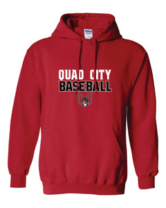 Quad City Heat - "Stacked Logo" Pullover Hooded Sweatshirt