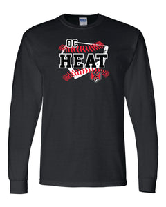 Quad City Heat - "Home Plate" Long Sleeve T-Shirt