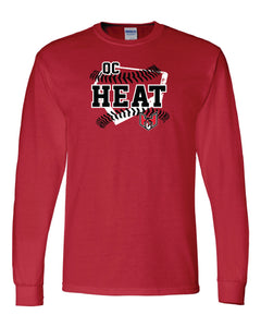 Quad City Heat - "Home Plate" Long Sleeve T-Shirt