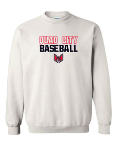 Quad City Heat - "Stacked Logo" Crewneck Sweatshirt