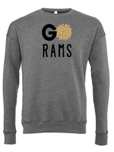 Load image into Gallery viewer, Riverdale Rams Glitter Go Rams Crewneck
