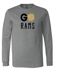 Riverdale Rams Glitter Go Rams Long Sleeve